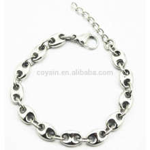 Bracelet en acier inoxydable en acier inoxydable en argent